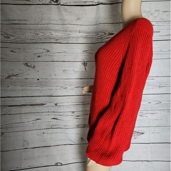 Aqua One Shoulder Red Sweater Large NWT - Picture 3 of 6